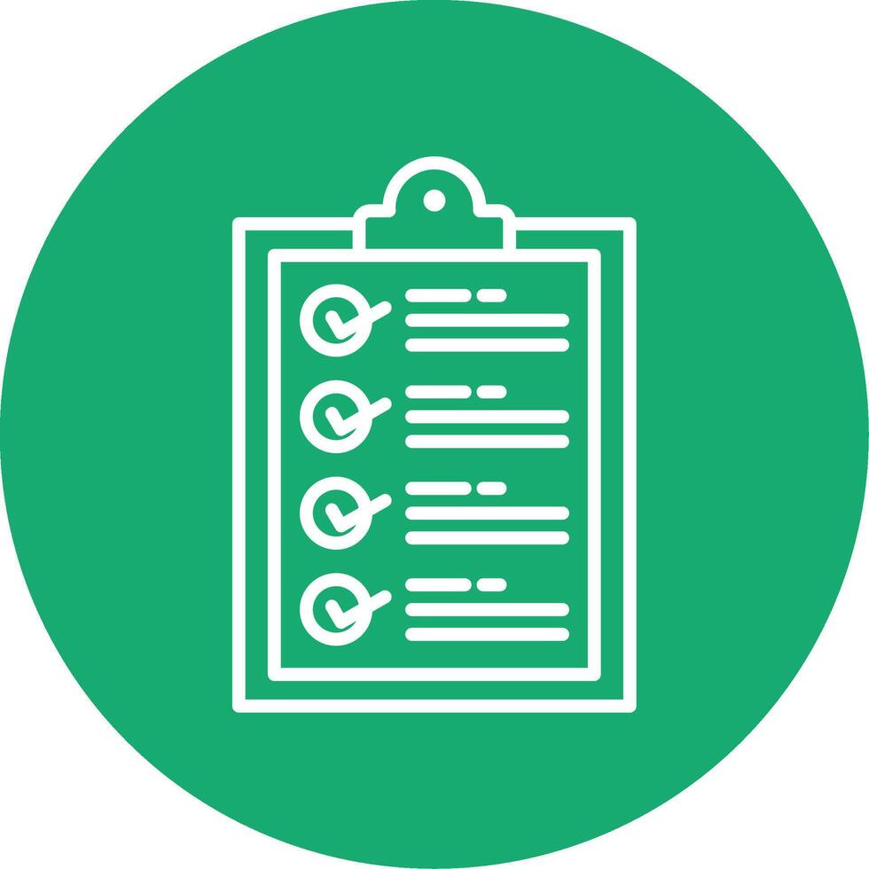 Checklist Line Multi Circle Icon vector