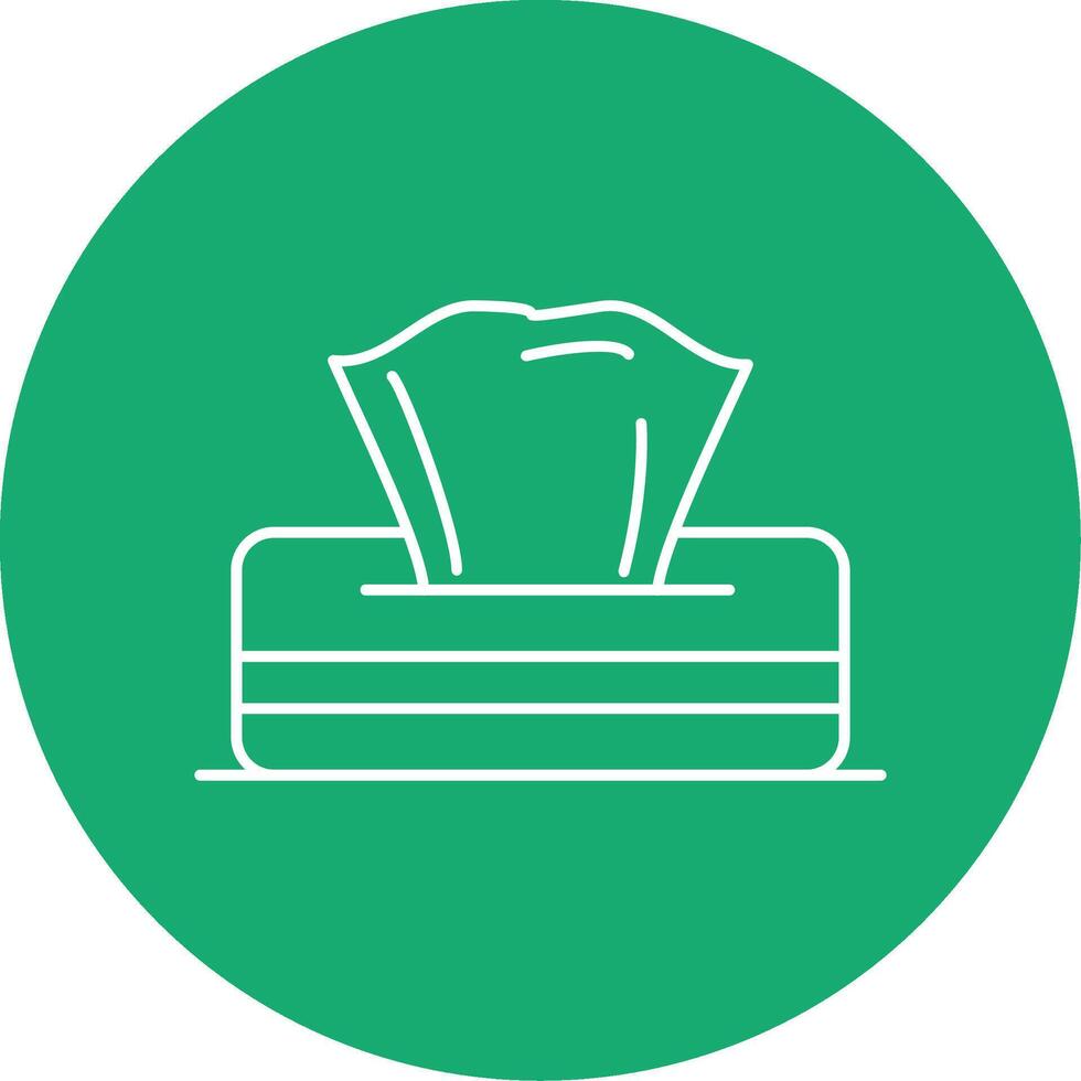 Napkin Line Multi Circle Icon vector