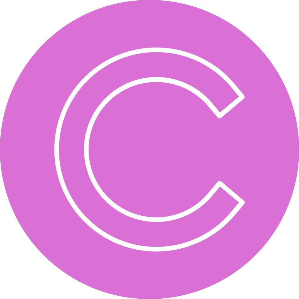 Small c Icon vector