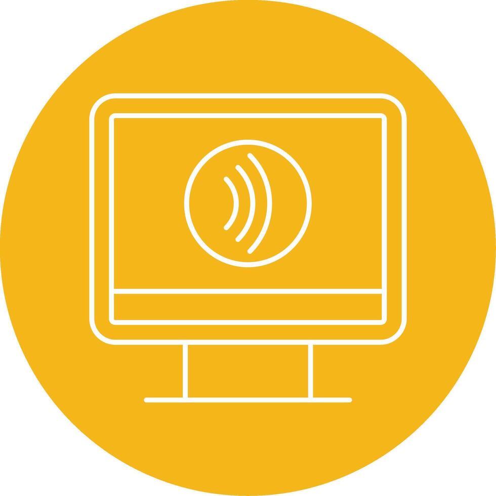 Tap To Pay Line Multi Circle Icon vector