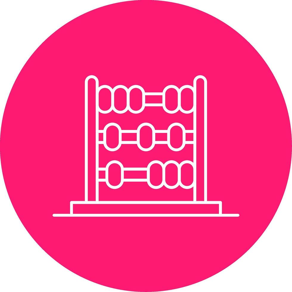 Abacus Line Multi Circle Icon vector