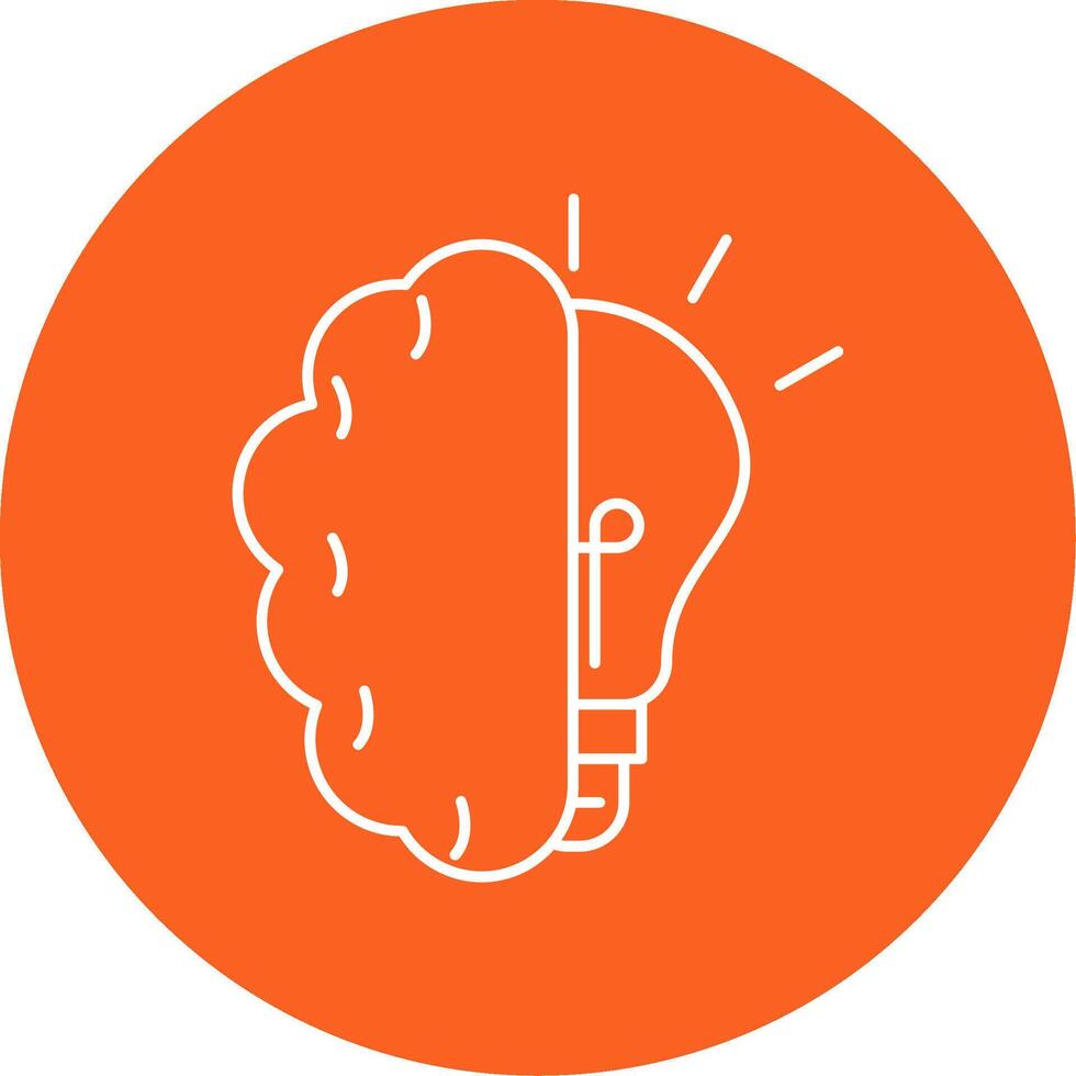 Brainstroming Line Multi Circle Icon vector