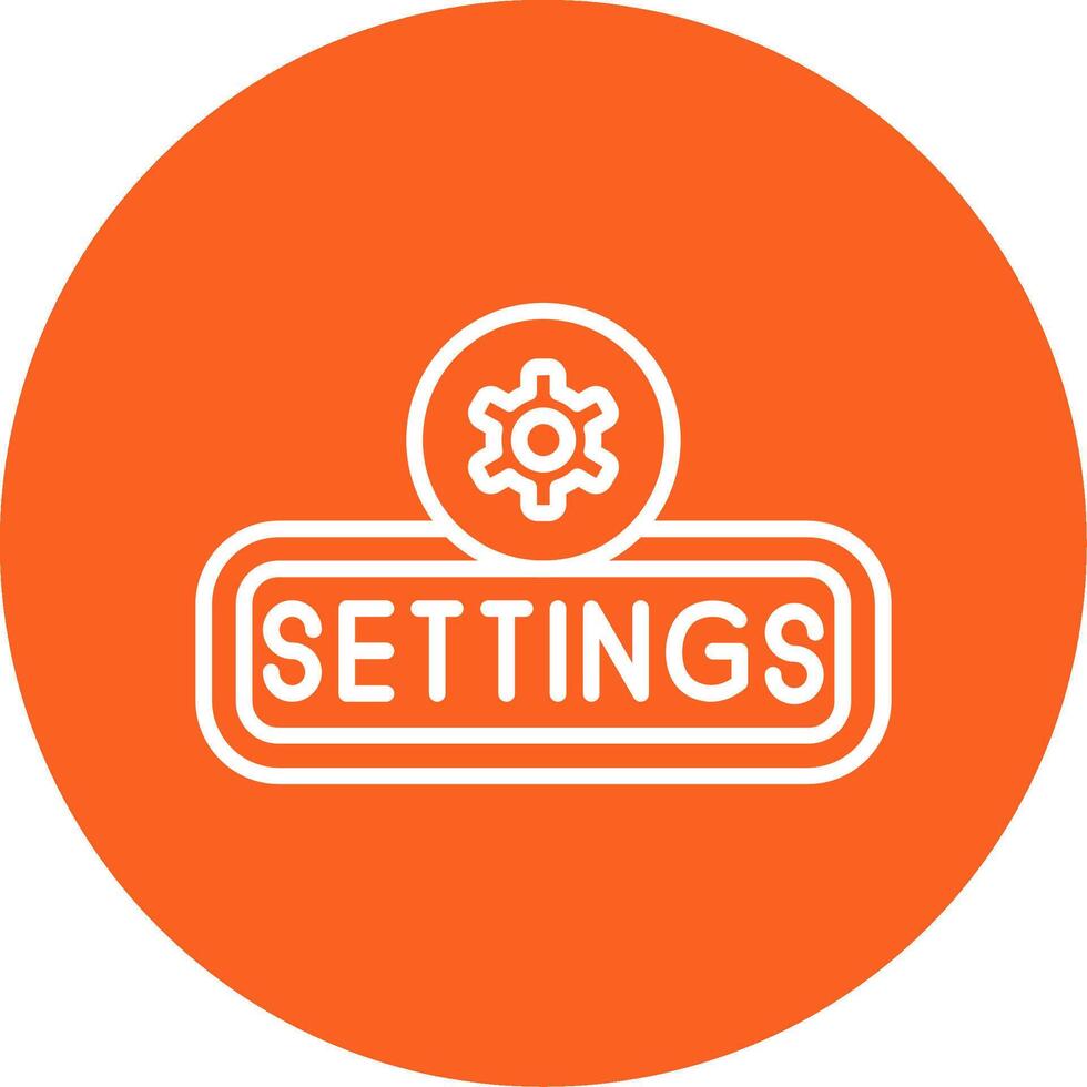 Setting Line Multi Circle Icon vector