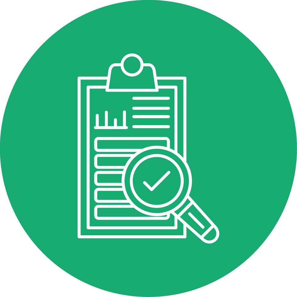 Auditing Line Multi Circle Icon vector
