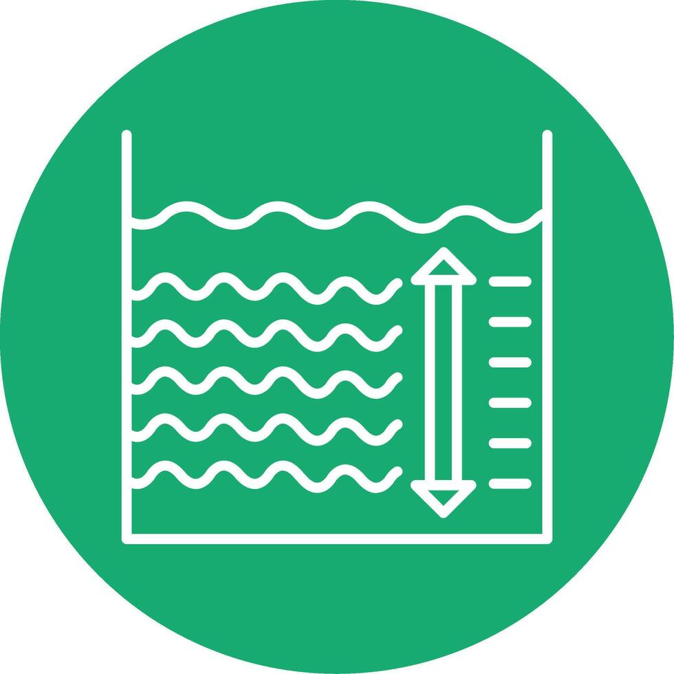Depth Line Multi Circle Icon vector