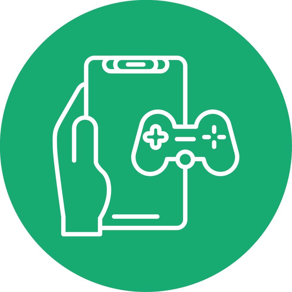 Gaming Line Multi Circle Icon vector
