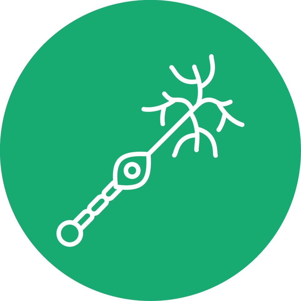 Unipolar Neuron Line Multi Circle Icon vector