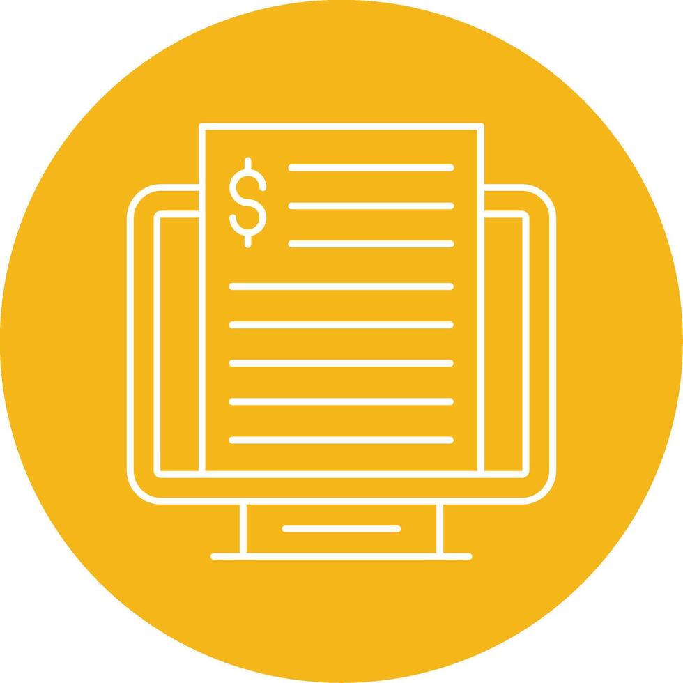 Accounting Line Multi Circle Icon vector