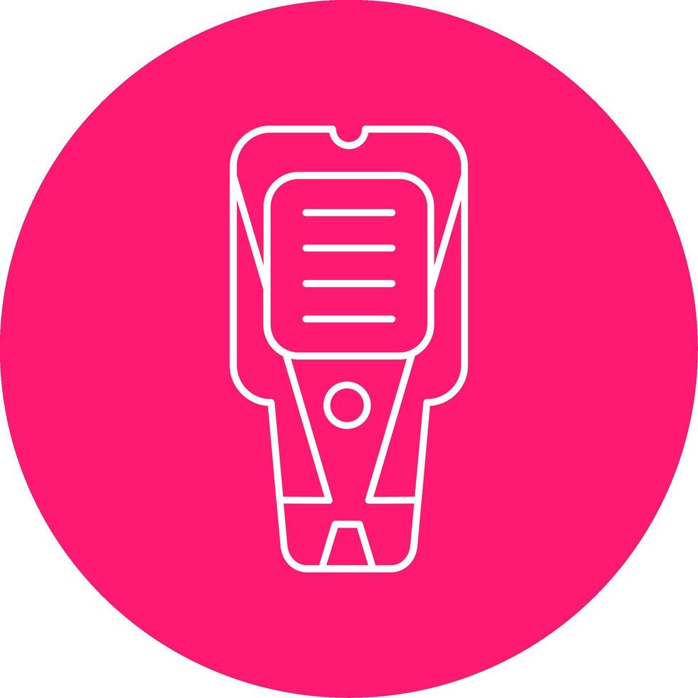 Stud Finder Line Multi Circle Icon vector