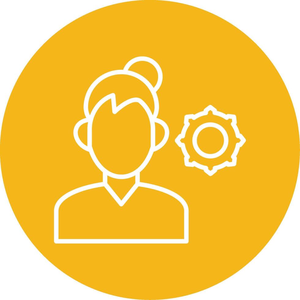 Support Line Multi Circle Icon vector