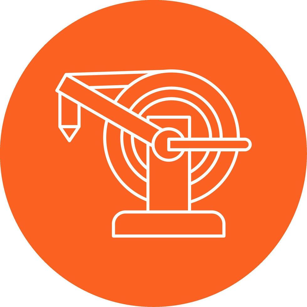Water Hose Line Multi Circle Icon vector
