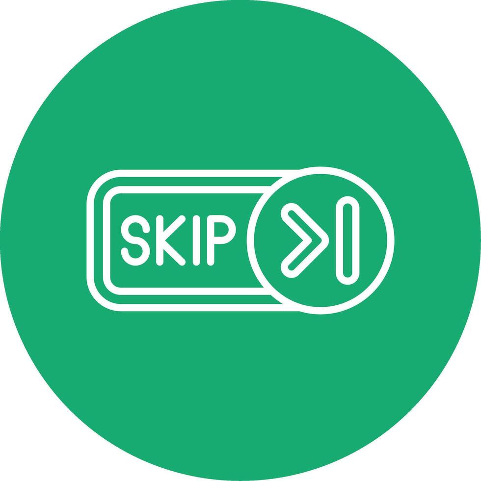 Skip Line Multi Circle Icon vector