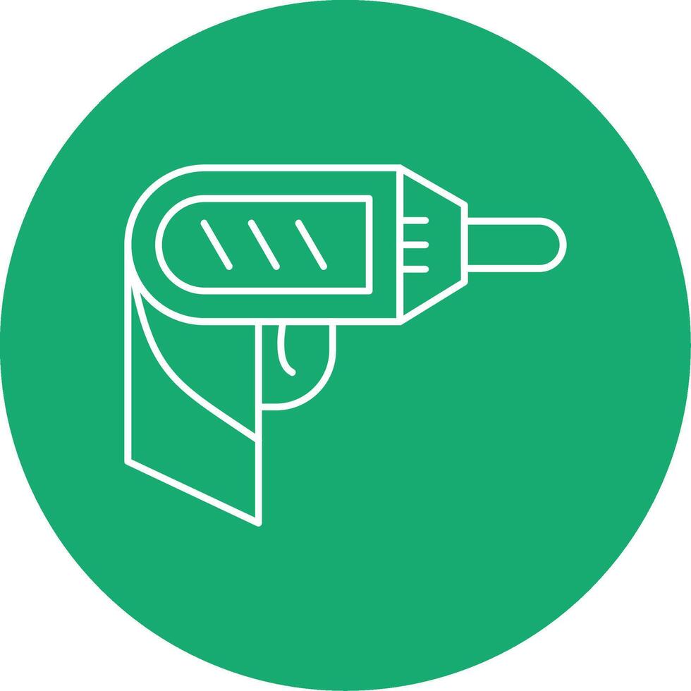 Screwdriver Line Multi Circle Icon vector