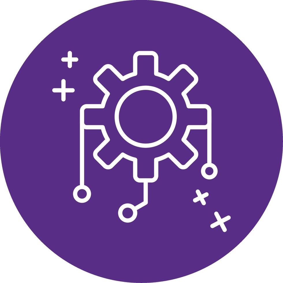 Integration Line Multi Circle Icon vector
