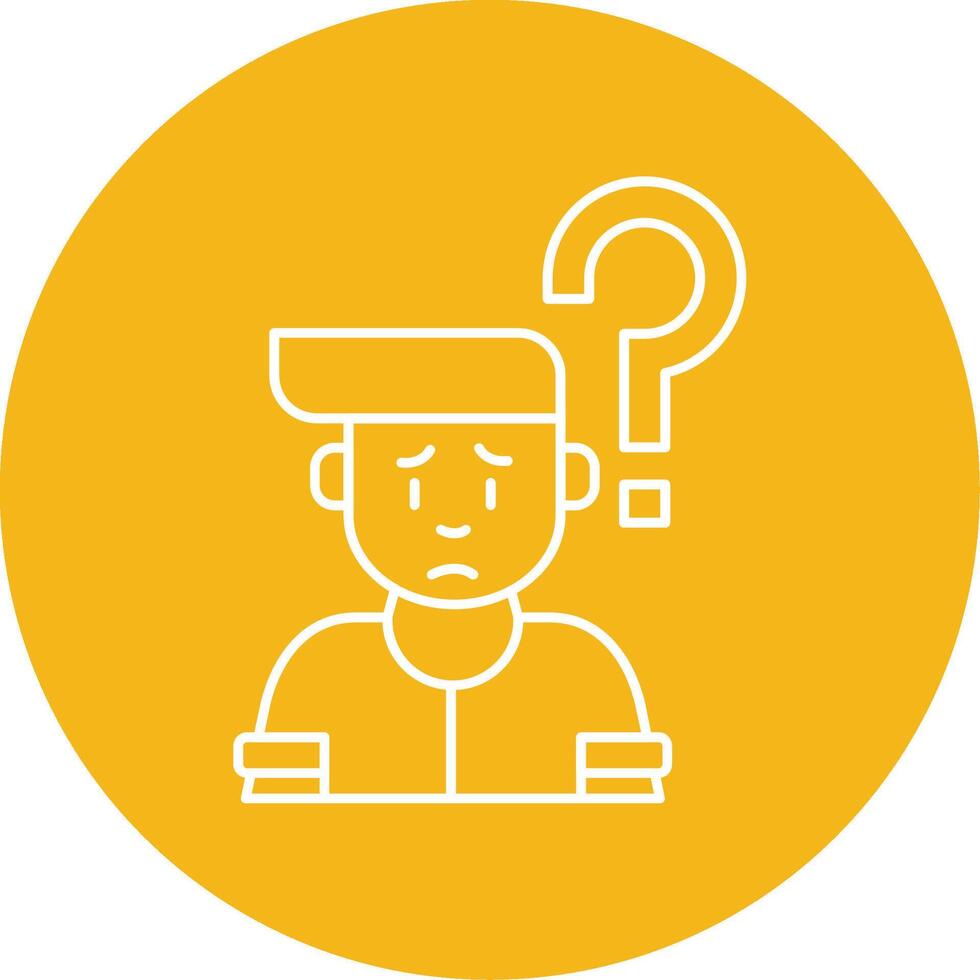 Confusion Line Multi Circle Icon vector