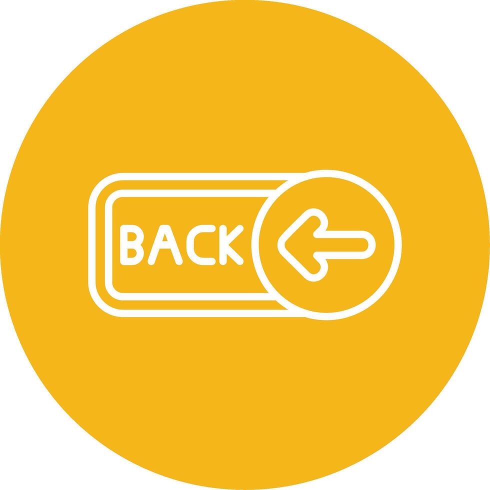 Back Line Multi Circle Icon vector