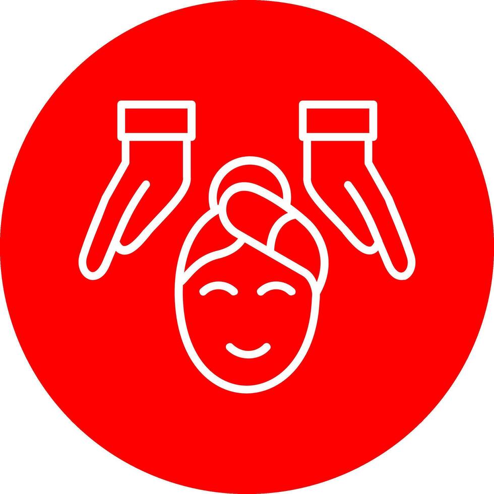 Massage Line Multi Circle Icon vector