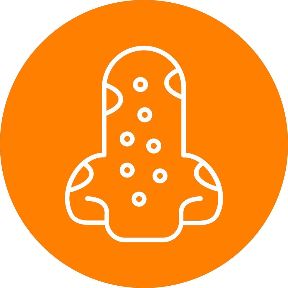 Blackhead Line Multi Circle Icon vector