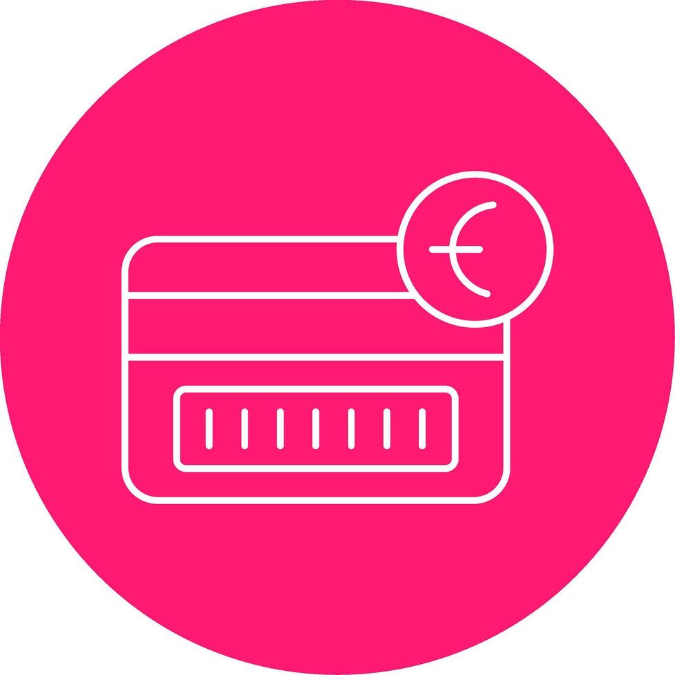 Tap To Pay Line Multi Circle Icon vector