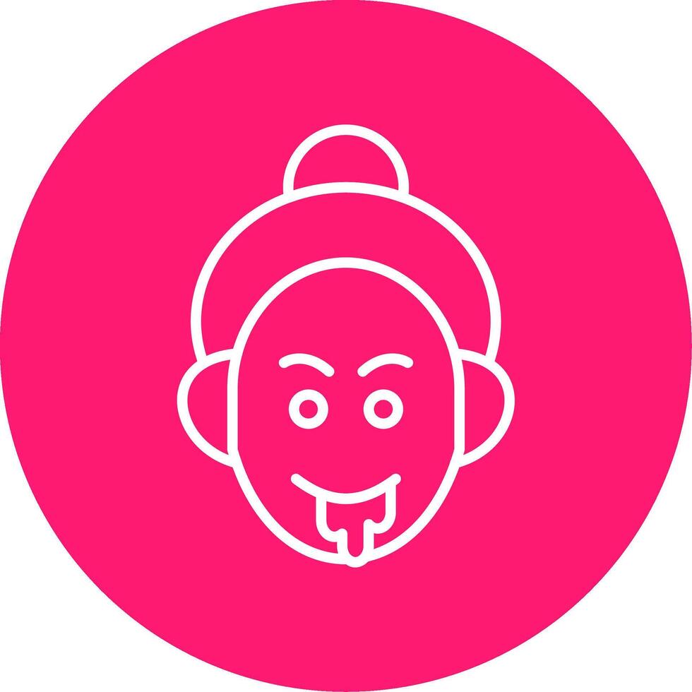 Drooling Line Multi Circle Icon vector