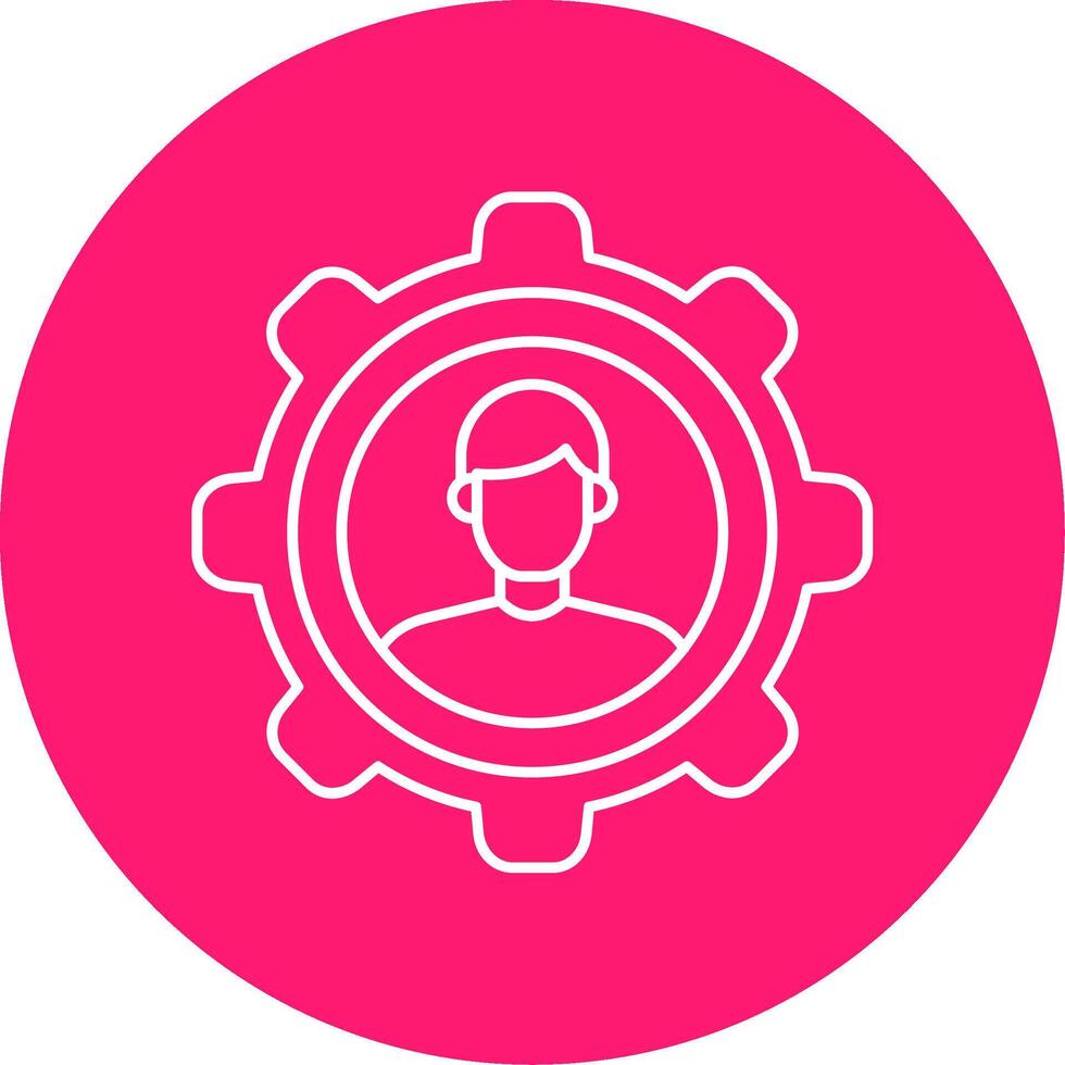 Customer Relationship Line Multi Circle Icon vector