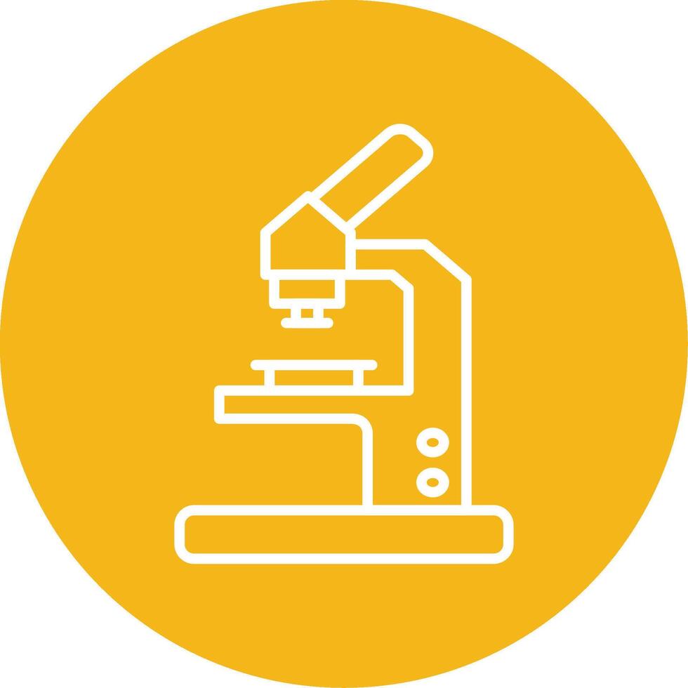 Microscope Line Multi Circle Icon vector