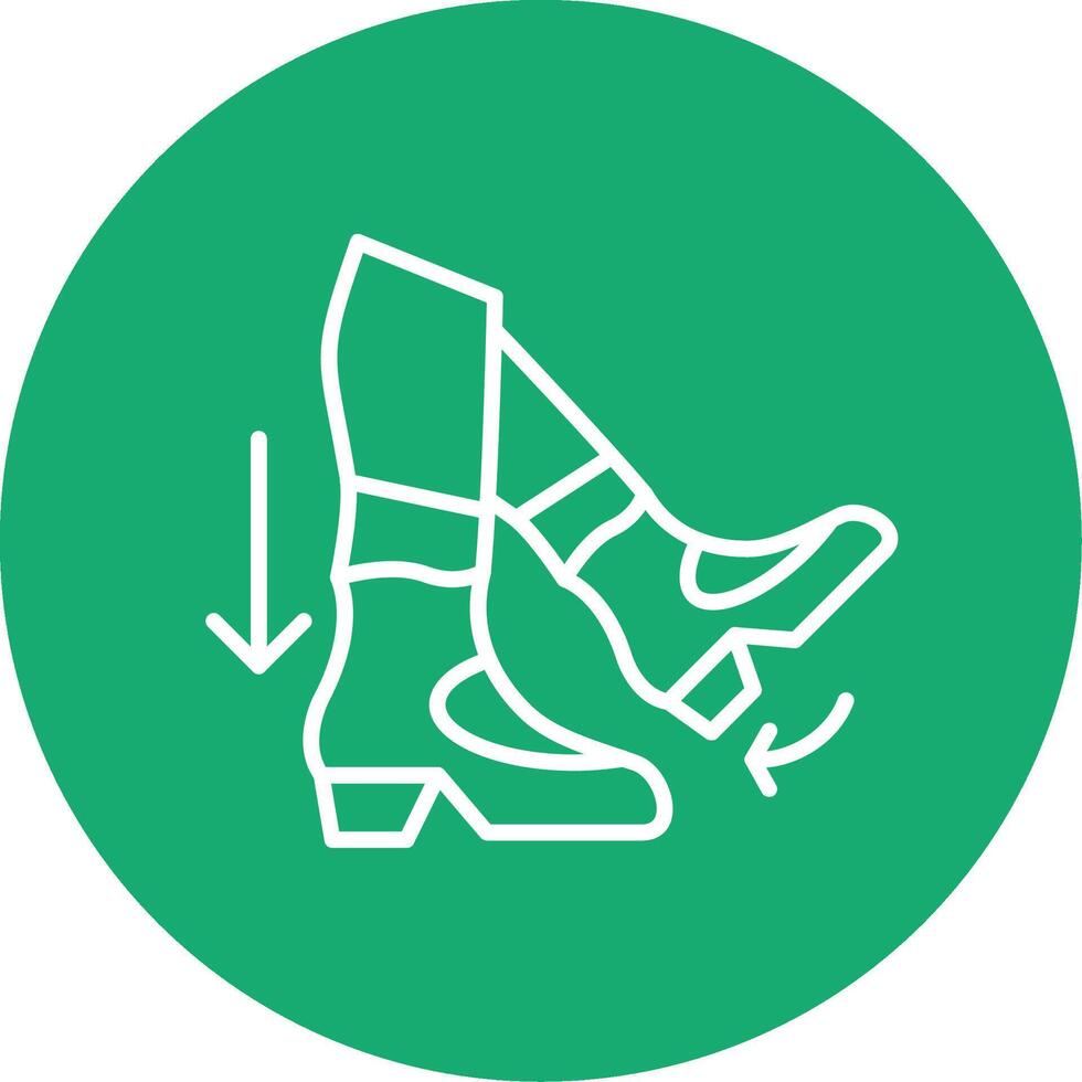 Step Back Line Multi Circle Icon vector