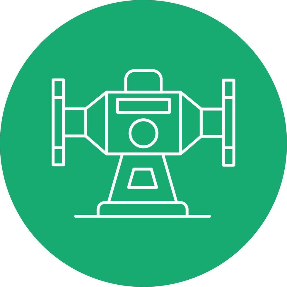 Bench Grinder Line Multi Circle Icon vector