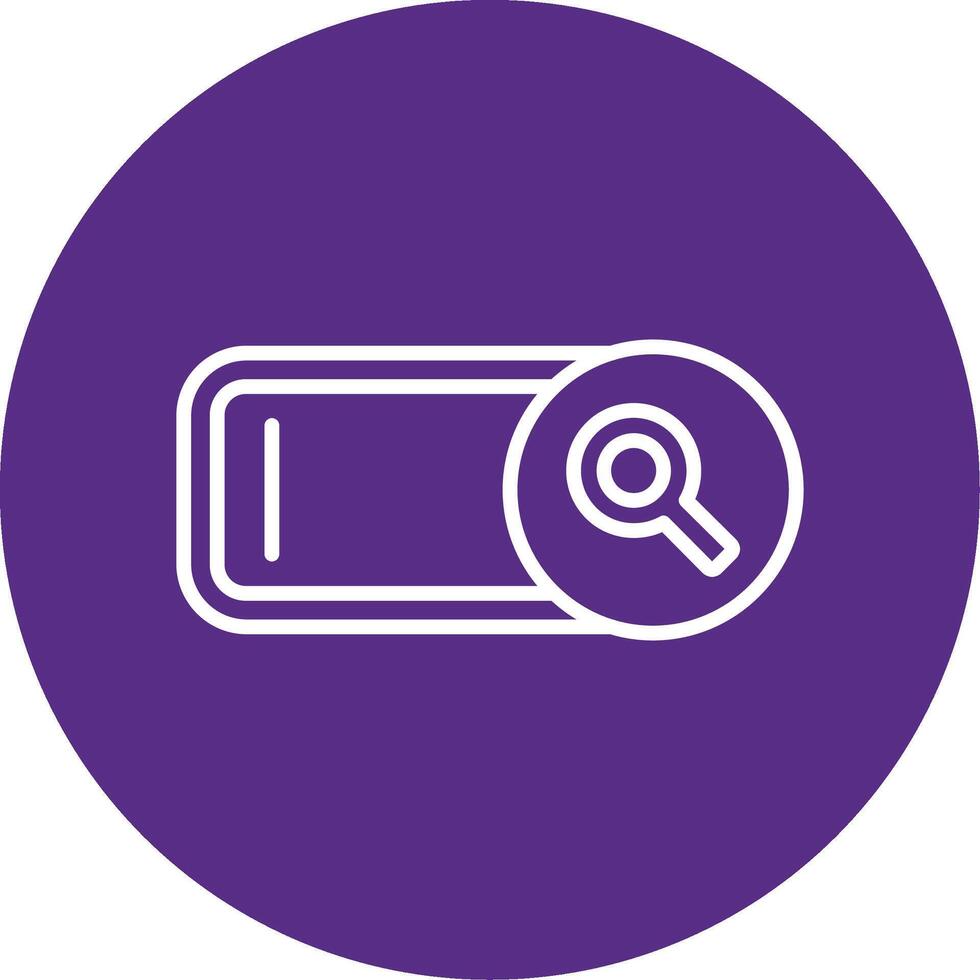Search Line Multi Circle Icon vector