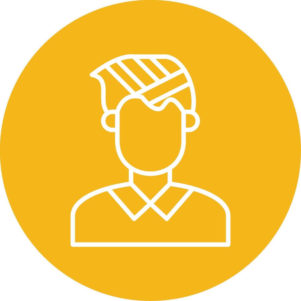 Injury Line Multi Circle Icon vector