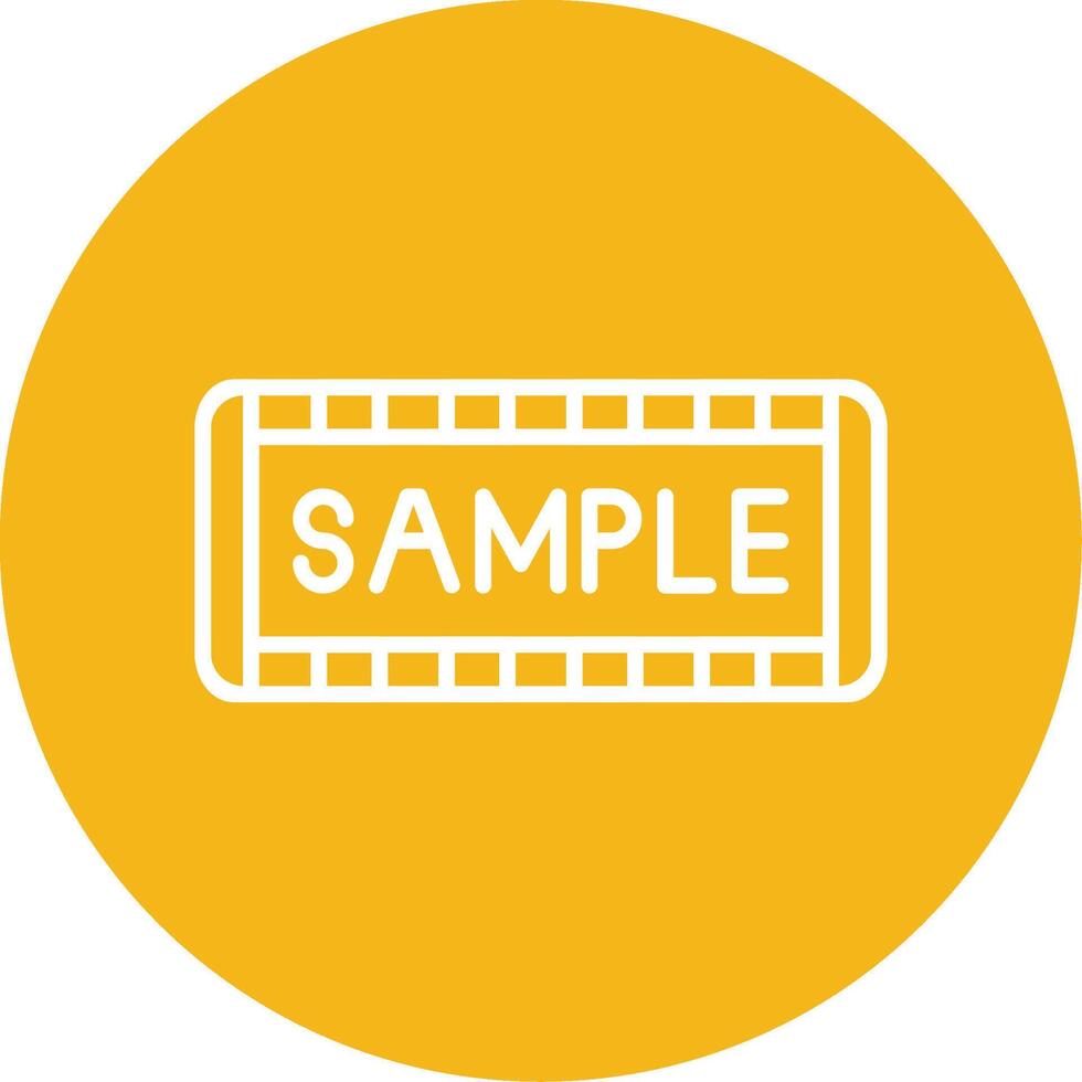 Sample Line Multi Circle Icon vector