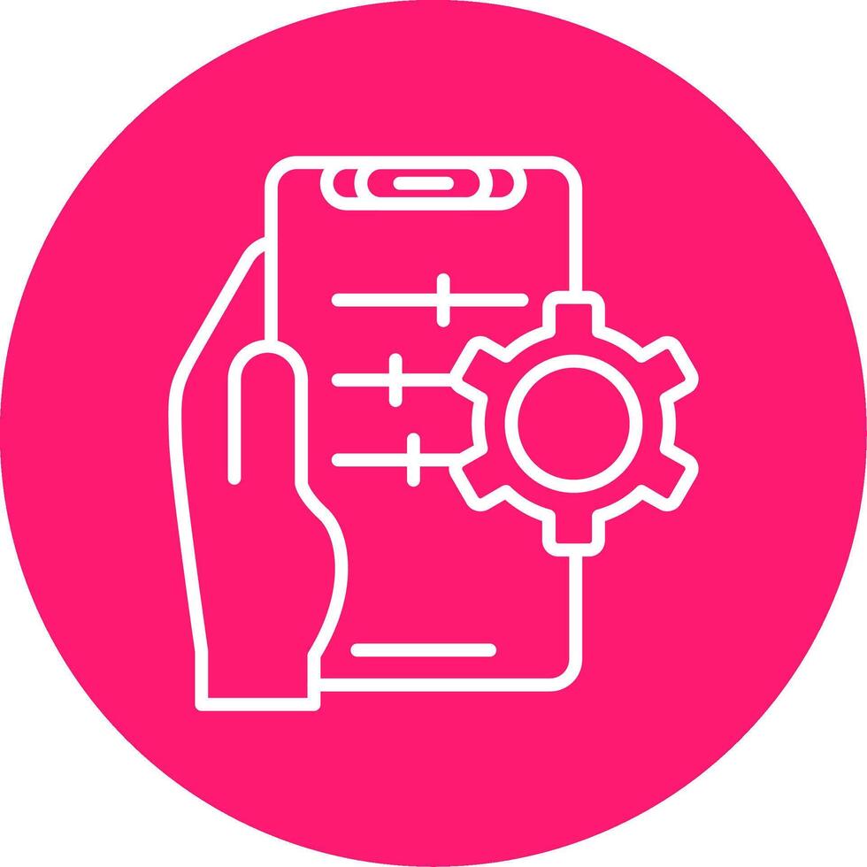 Setting Line Multi Circle Icon vector