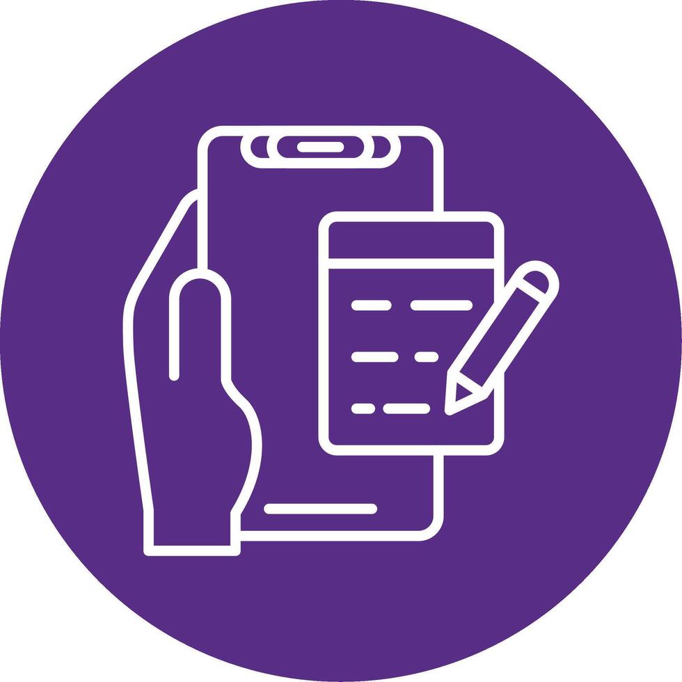 Edit Line Multi Circle Icon vector