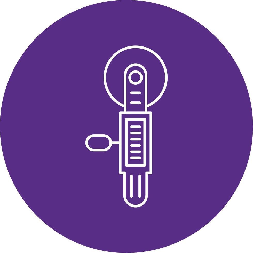 Tile Cutter Line Multi Circle Icon vector