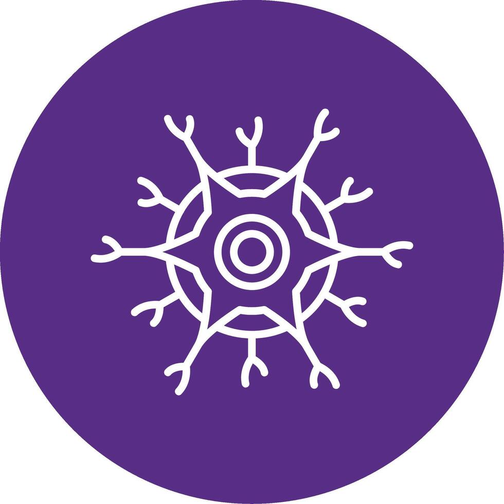 Neuron Line Multi Circle Icon vector