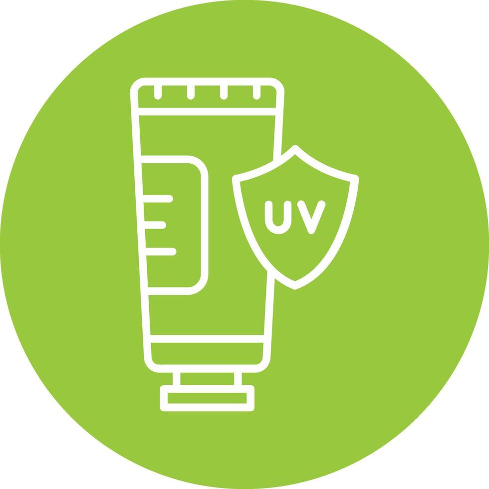 UV Protection Line Multi Circle Icon vector