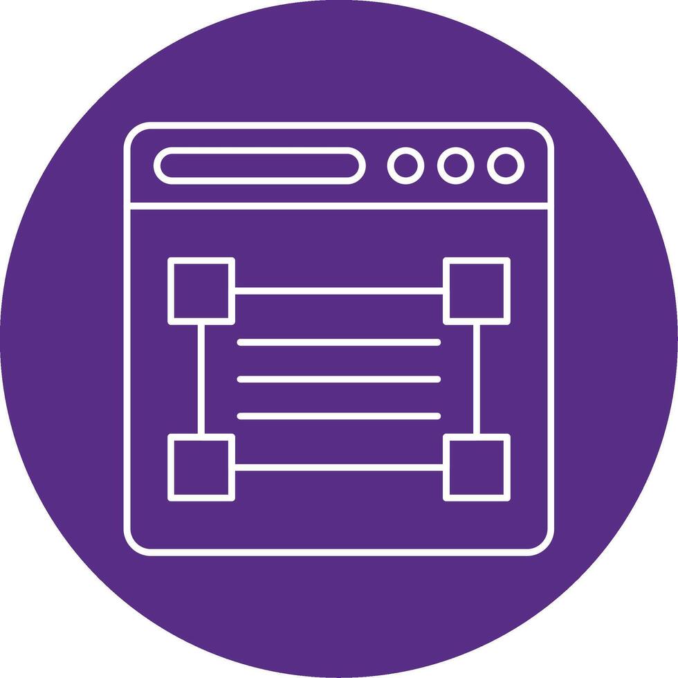 Web Design Line Multi Circle Icon vector