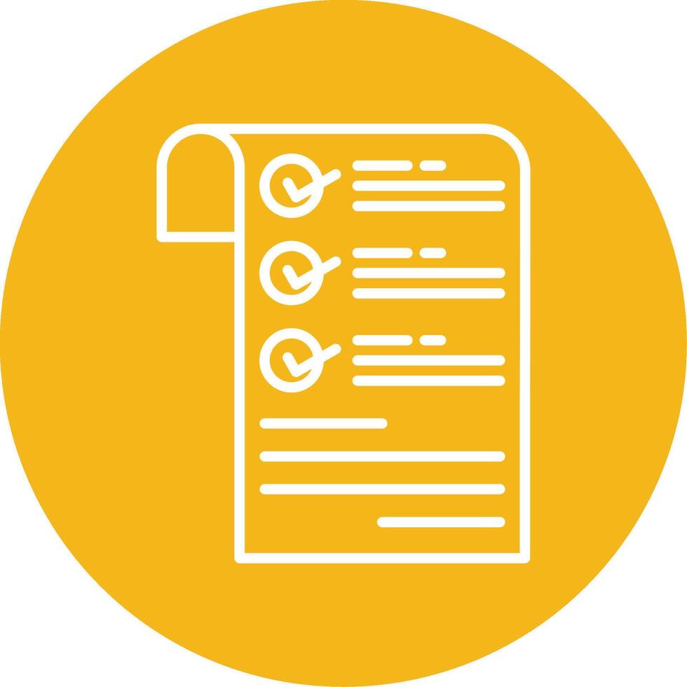 Checklist Line Multi Circle Icon vector