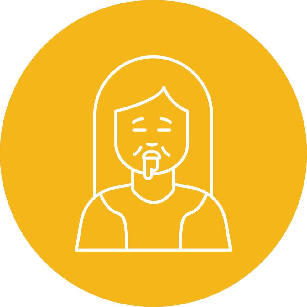 Drolling Line Multi Circle Icon vector
