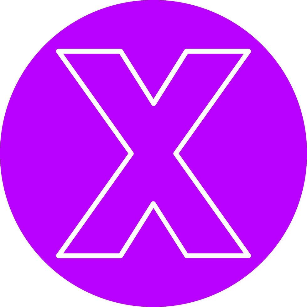 Small x Icon vector