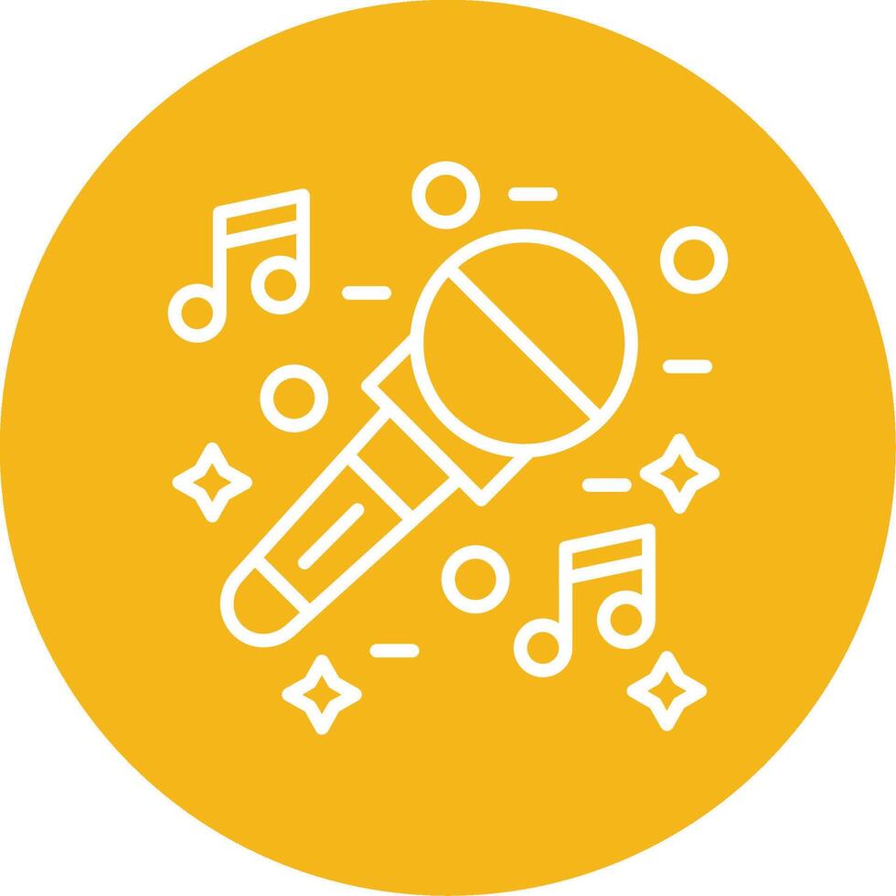 Music Line Multi Circle Icon vector