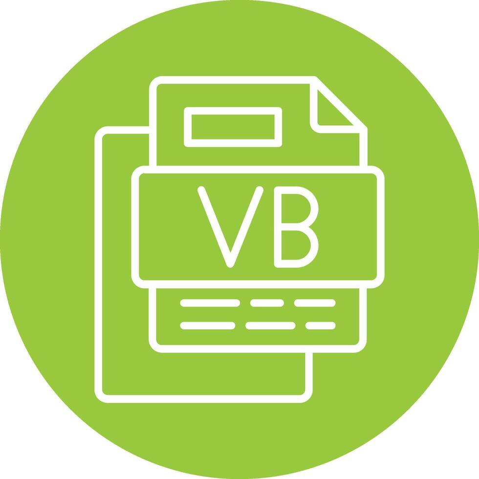 VB File Line Multi Circle Icon vector