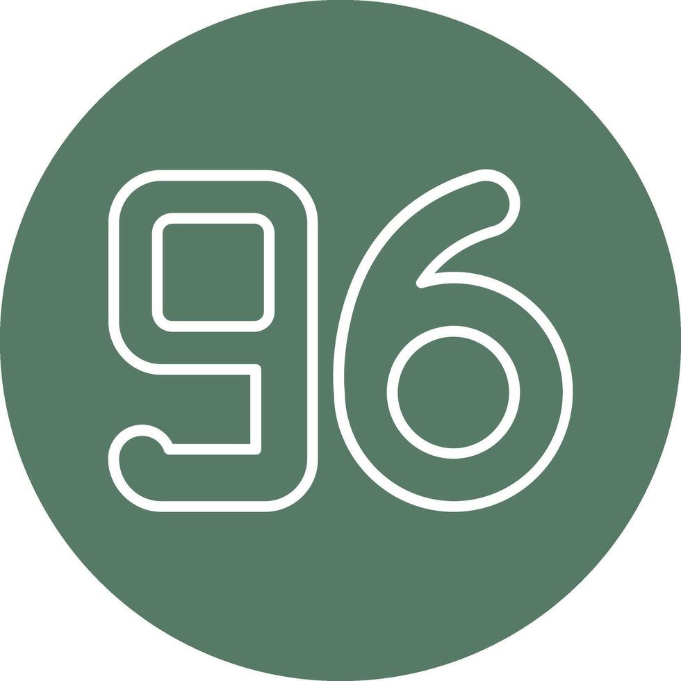 Ninety six Line Multi Circle Icon vector