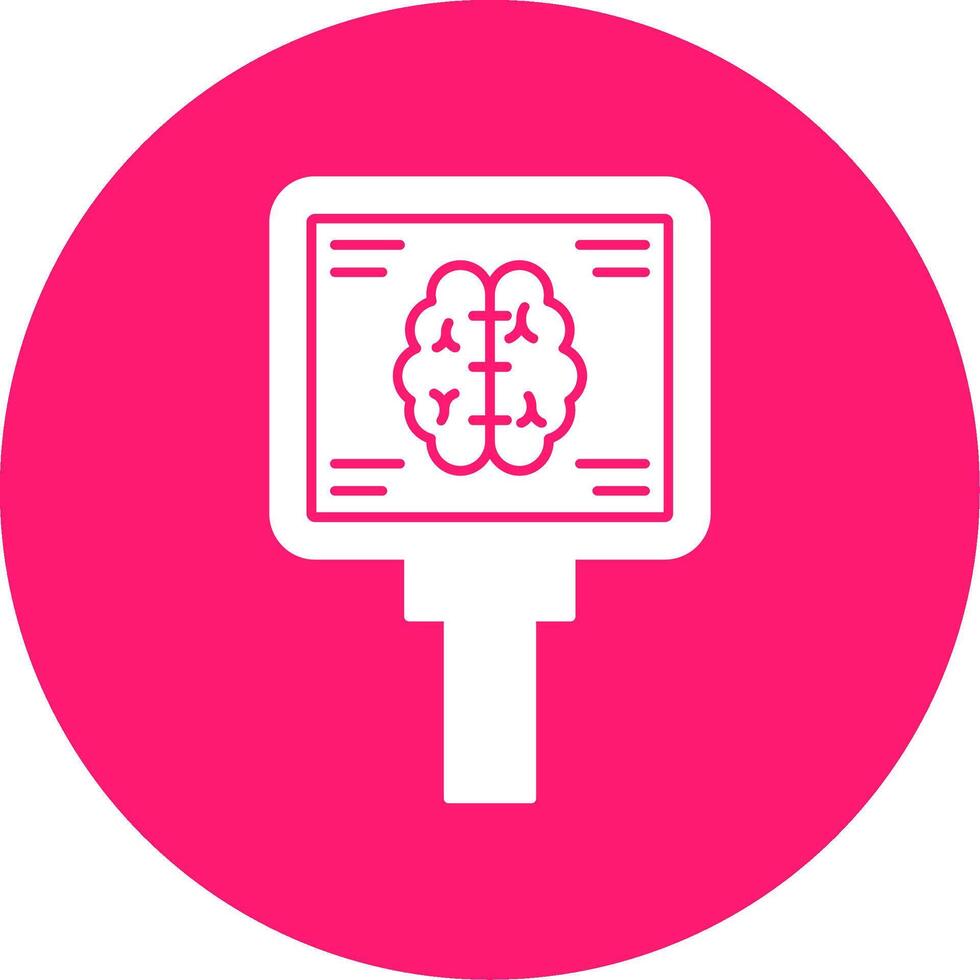 Mri Glyph Multi Circle Icon vector