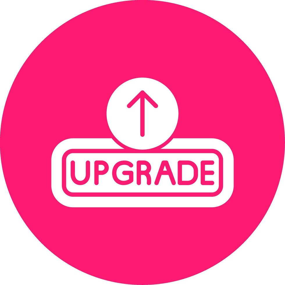 Upgrade Glyph Multi Circle Icon vector