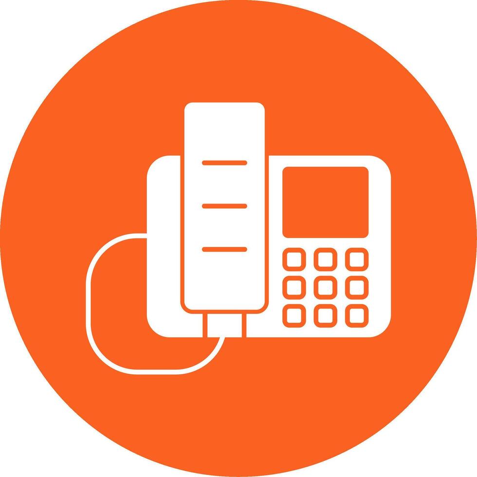 LandGlyph Multi Circle Phone Glyph Multi Circle Icon vector