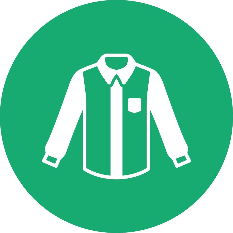 Shirt Glyph Multi Circle Icon vector