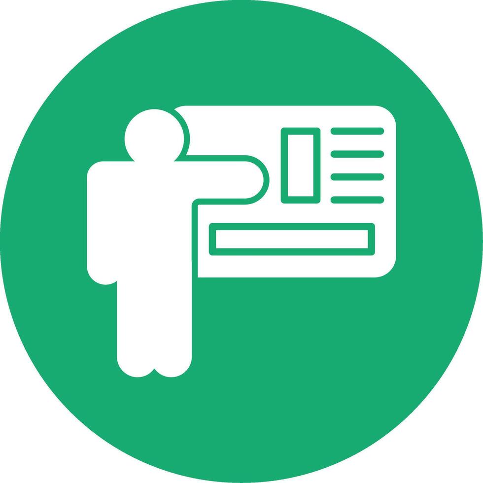 Training Glyph Multi Circle Icon vector