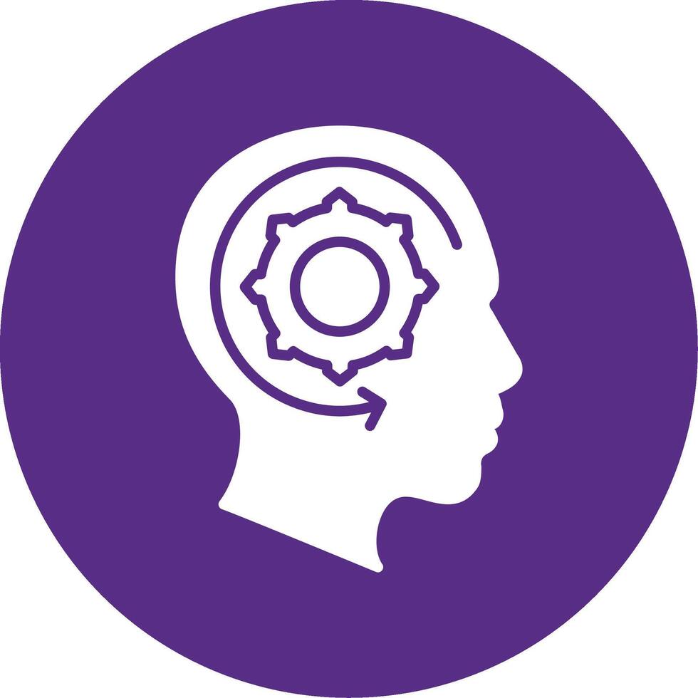 Learning Glyph Multi Circle Icon vector