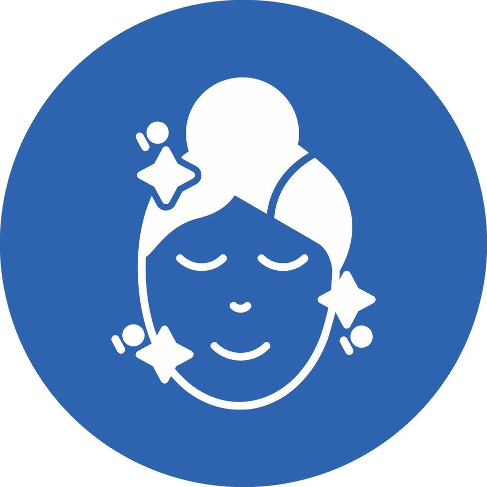 Skin Care Glyph Multi Circle Icon vector